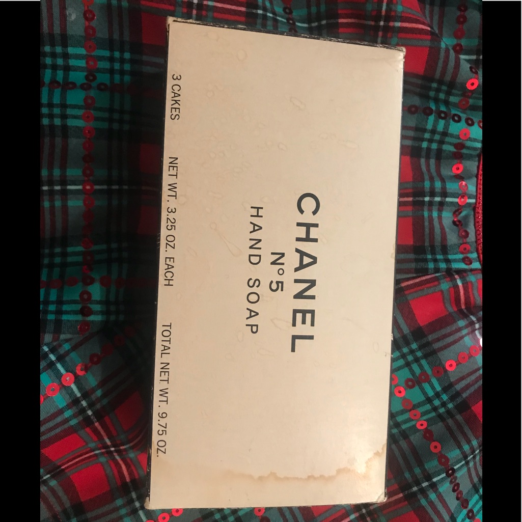 Vintage Chanel Box Of 3 Cakes Soaps
